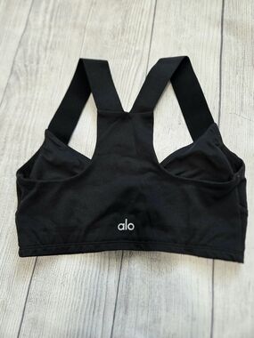 Alo Black Racerback Sports Bra